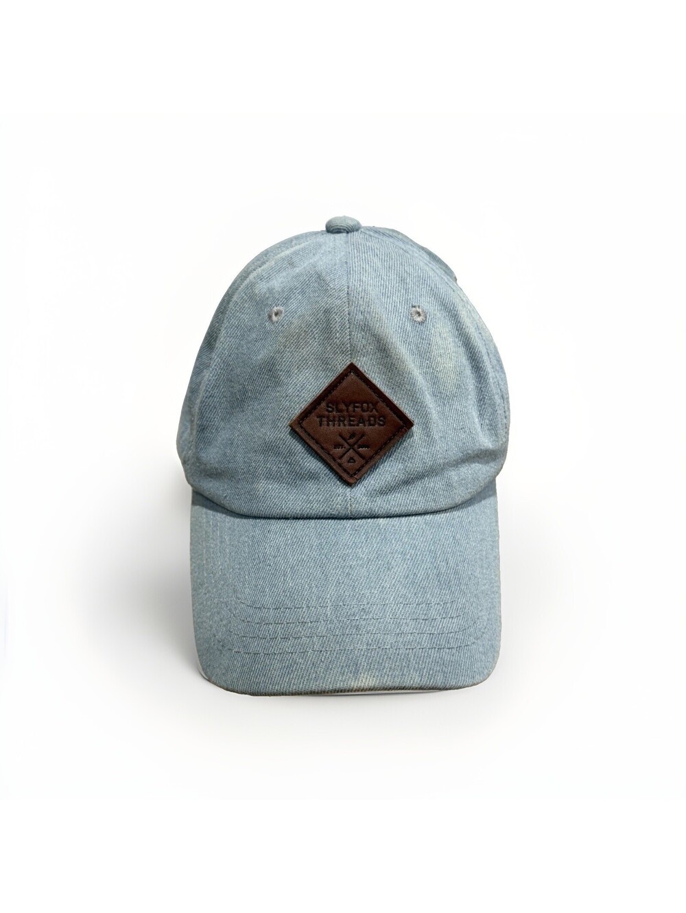 Slyfox Threads Trendy Humorous Leather Patch Baseball Cap Hat